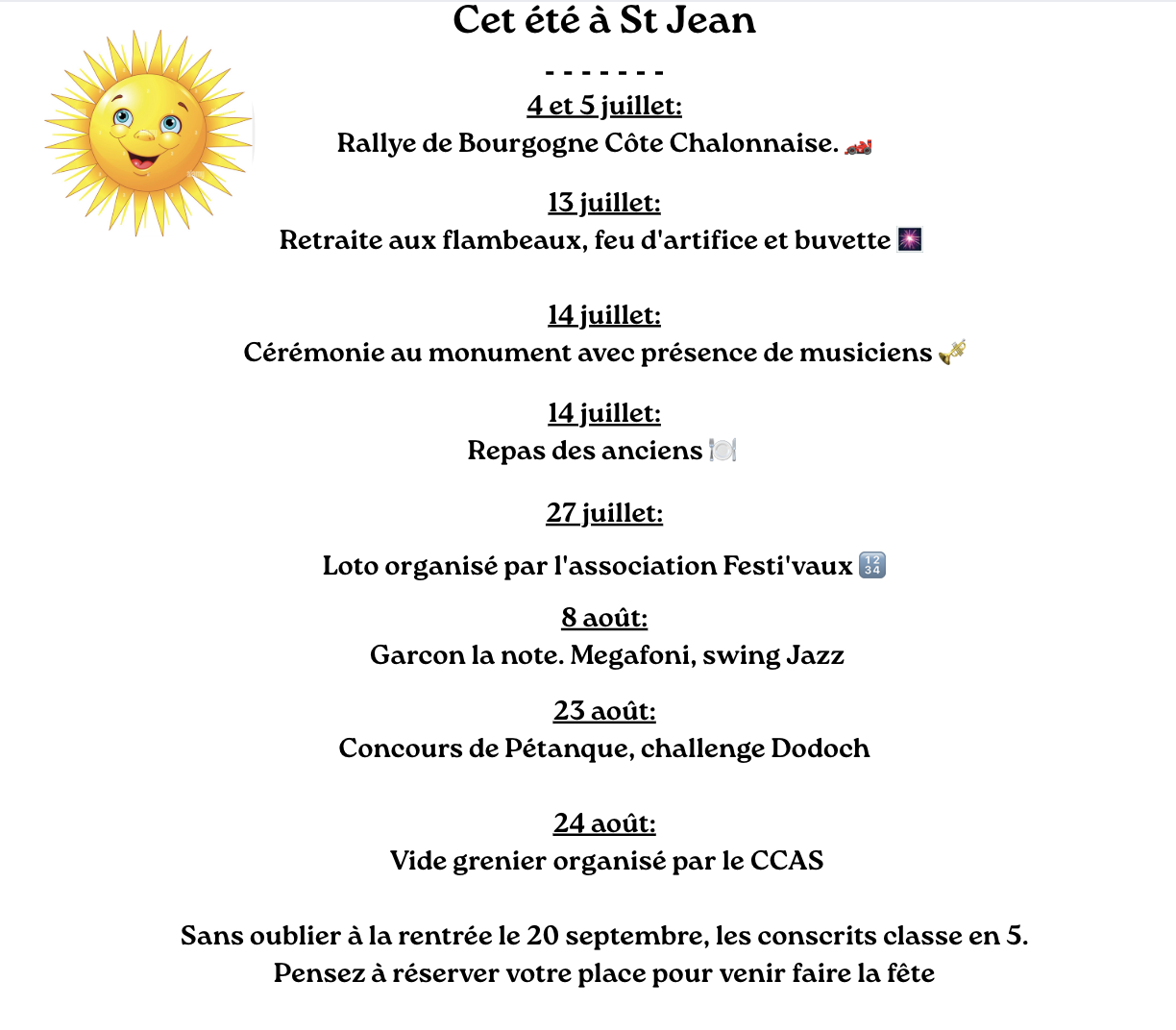 Cet été à saint Jean